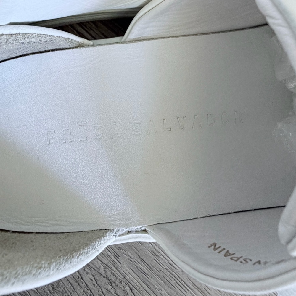 Freda Salvador Eda D’Orsay White Women's Sneakers, Size 7 - Picture 5 of 9